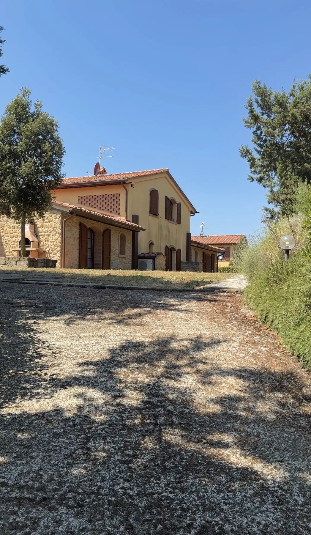 Exterior de la villa en la Toscana